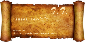 Tiszai Teréz névjegykártya